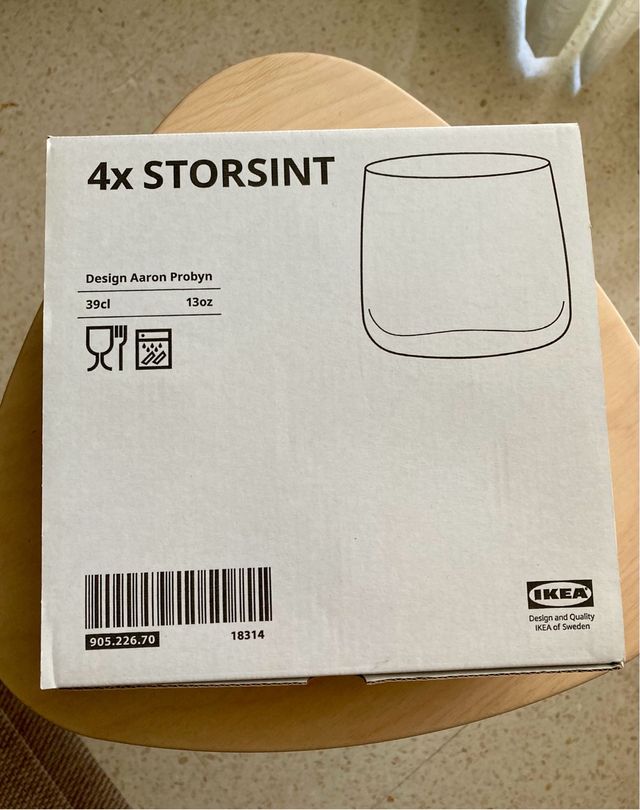 4 Copos STORSINT Ikea Cristal Design Aaron Probyn