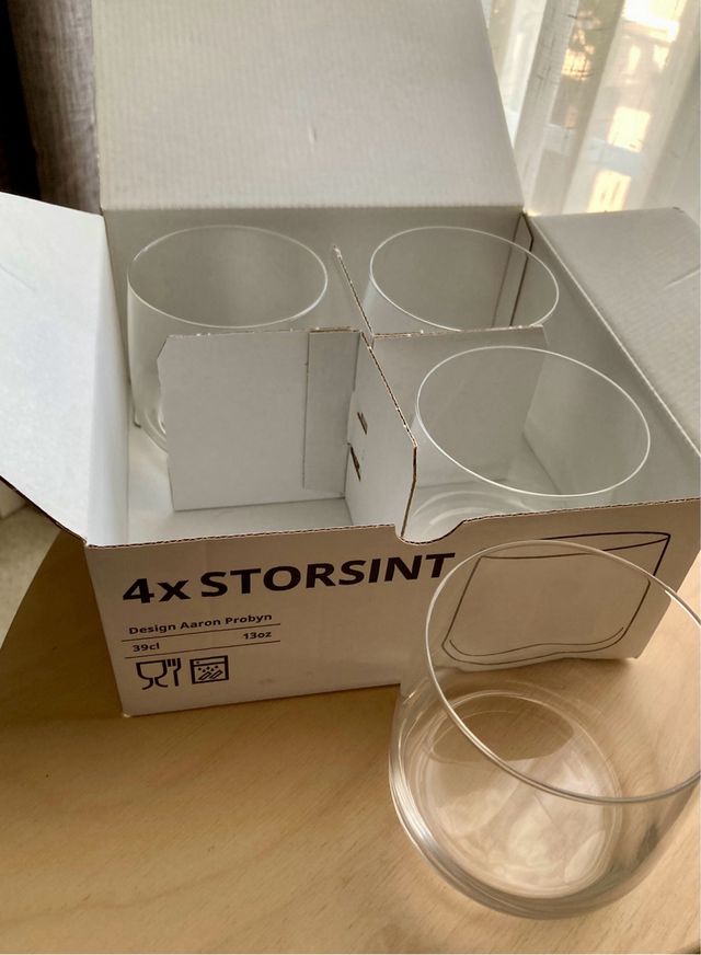 4 Copos STORSINT Ikea Cristal Design Aaron Probyn