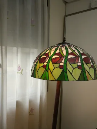 Lámpara de salón de cristal Tiffany