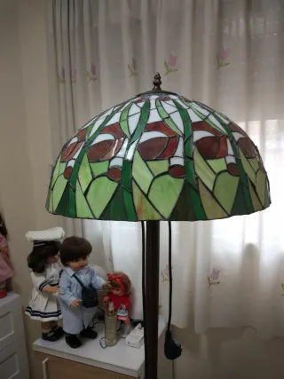 Lámpara de salón de cristal Tiffany