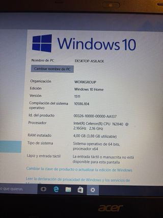 Acer Aspire ES1-512 Portátil Negro