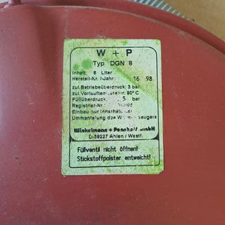 Vaso Expansão Junkers Bosch Vulcano 8L Completo