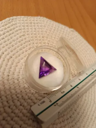 Amatista corte triangular