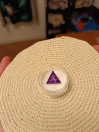 Amatista corte triangular