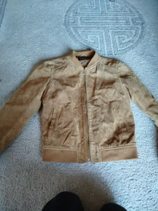 Chaqueta Bomber Ante Talla S