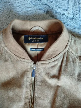 Chaqueta Bomber Ante Talla S