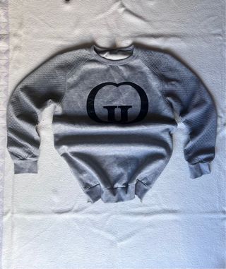 Sudadera Oversized Gris con Cremalleras (L)