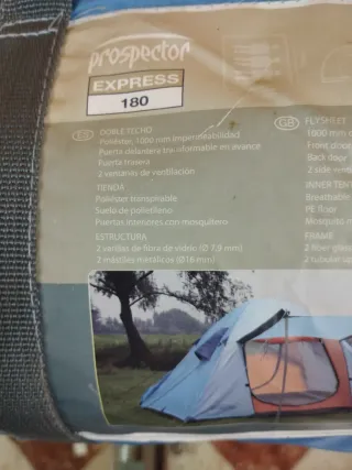 Tienda de campaña Prospector Express 180