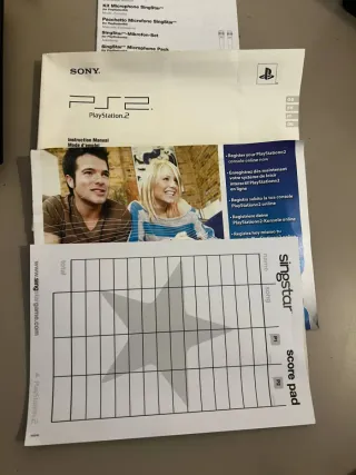 PS2 Slim Come Nuova + Bundle SingStar con scatola