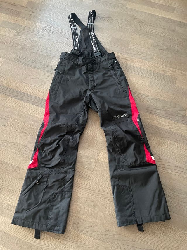 Pantalón Spyder Hombre Talla S - Negro/Rojo