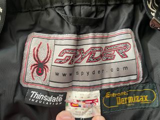 Pantalón Spyder Hombre Talla S - Negro/Rojo