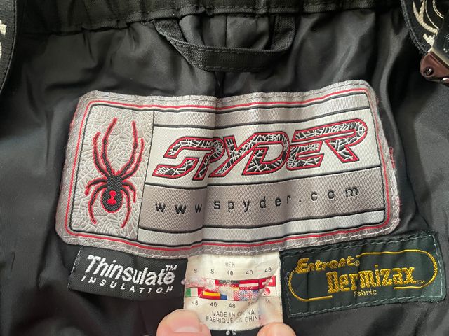 Pantalón Spyder Hombre Talla S - Negro/Rojo