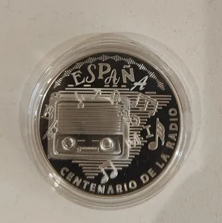 10€ Centenario de la Radio Plata Proof con error