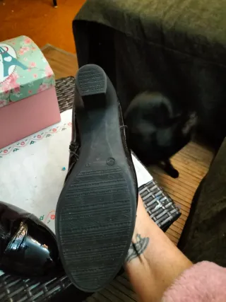 Botines Charol Negros