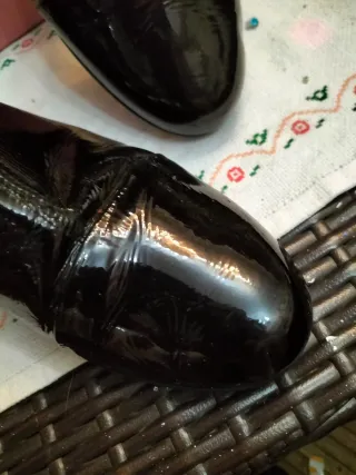 Botines Charol Negros