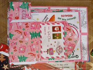 Kit Navidad Santa Claus Rosa