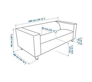 Sofá 2 plazas IKEA KLIPPAN beige