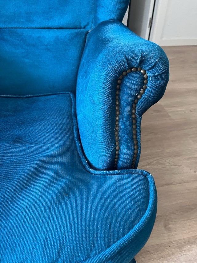 Sillón individual azul