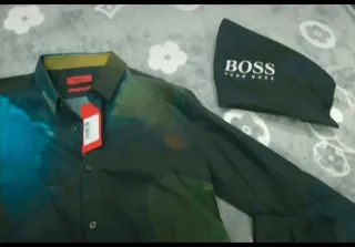 Camisa Hugo Boss Talla S Estampado Multicolor