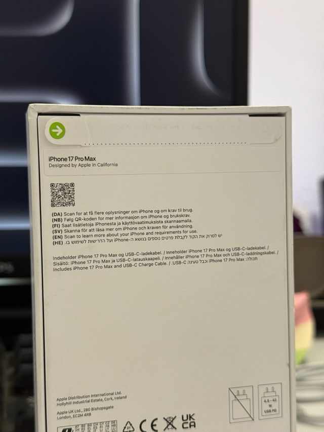 iPhone 17 Pro Max 256GB SIGILLATO