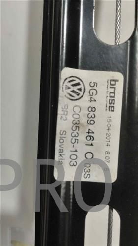 ELEVALUNAS ELECTRICO TRA. IZDO. VOLKSWAGEN GOLF VII (5G1/BE1)(09.2012->) 1.6 ADVANCE BLUEMOTION TECH