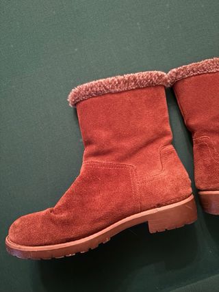 Botas de ante marrones Corte Inglés