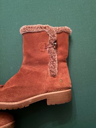 Botas de ante marrones Corte Inglés