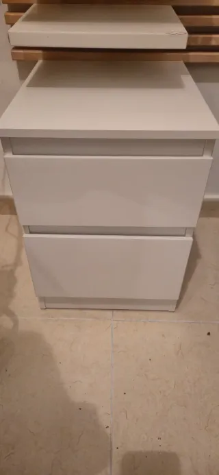 Cómoda 2 cajones Ikea Kullen Blanca