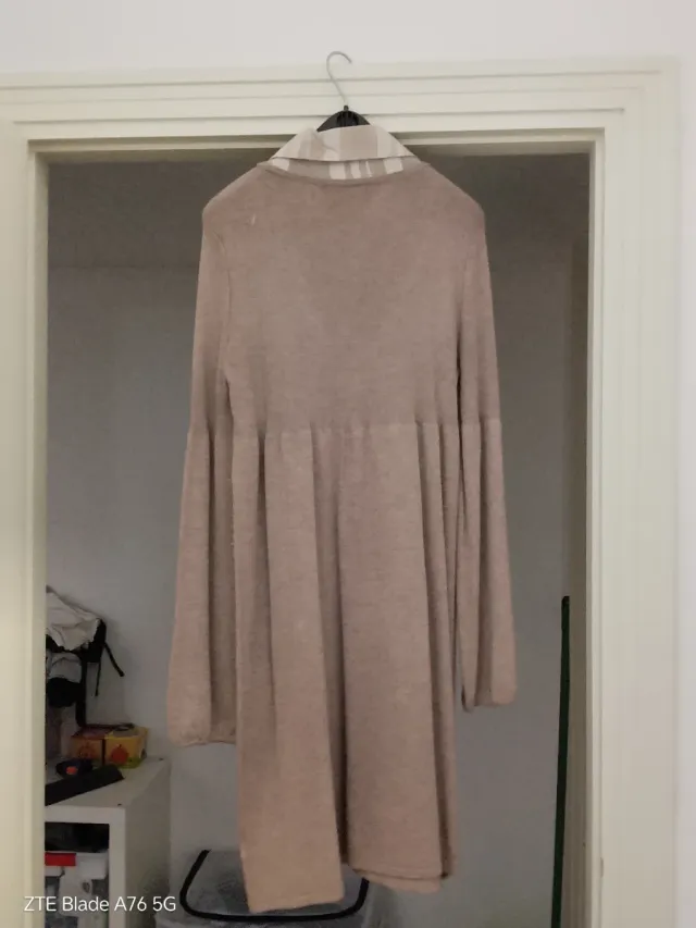 Vestito marroncino viscosa taglia L