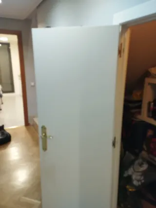Puerta de paso lacada blanco