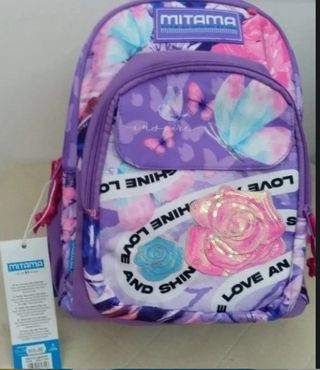 Zaino Mitama Limited Edition Viola Farfalle