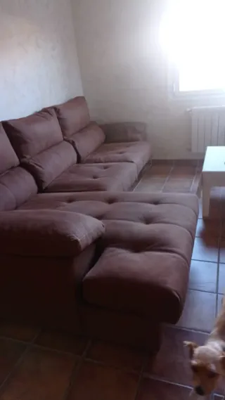 Sofá Chaiselongue Marrón