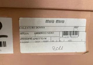 Stivali Miu Miu Silver & Giallo