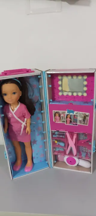 Muñeca Nancy Peluquera Maletín Accesorios