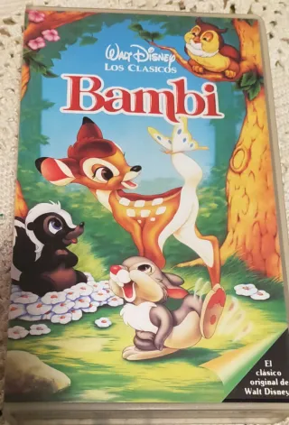 3 Películas VHS Clásicos Disney (Español)