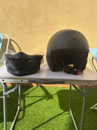 Scorpion EXO-Combat Casco Convertible Negro