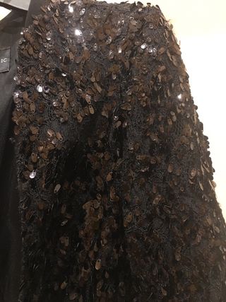 Chaqueta Zara Lentejuelas Negra