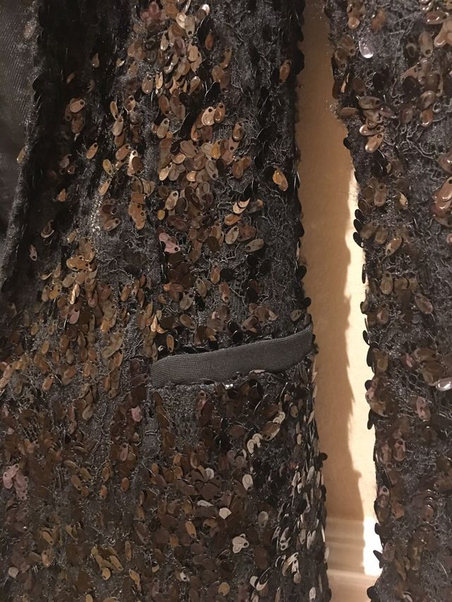 Chaqueta Zara Lentejuelas Negra