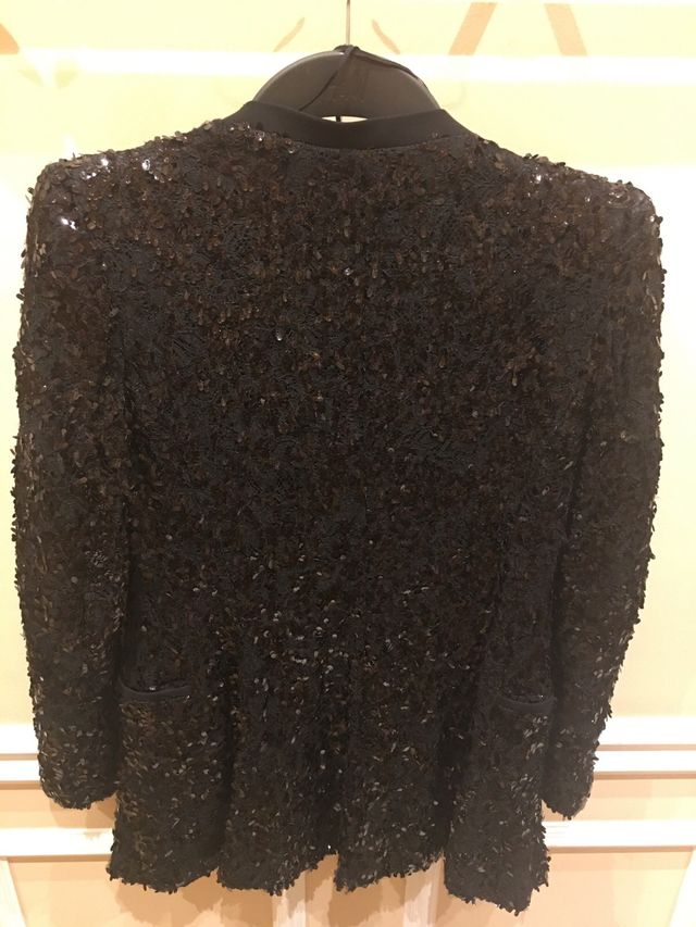 Chaqueta Zara Lentejuelas Negra