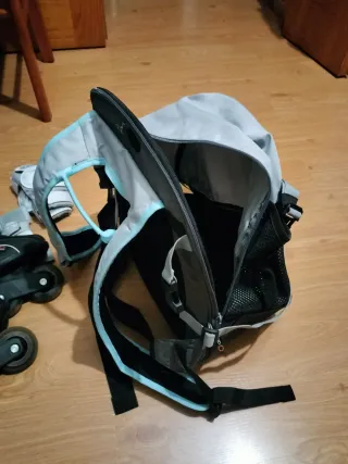 Patines Oxelo Talla 39.5 Adulto. Con protecciones.