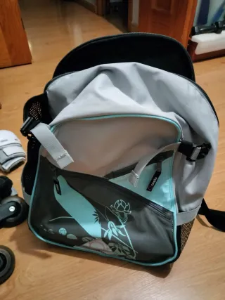 Patines Oxelo Talla 39.5 Adulto. Con protecciones.