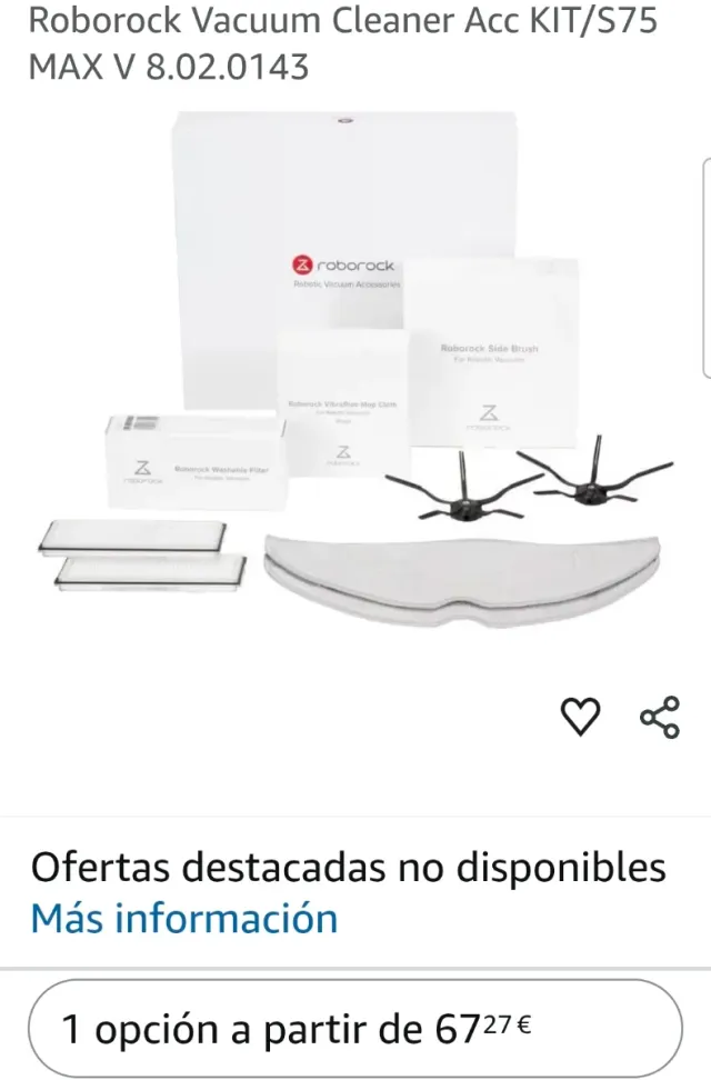 Ricambi Roborock nuovi sigillati