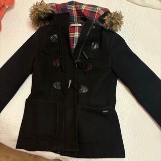 Chaquetón niña negro Stradivarius