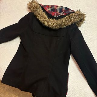 Chaquetón niña negro Stradivarius