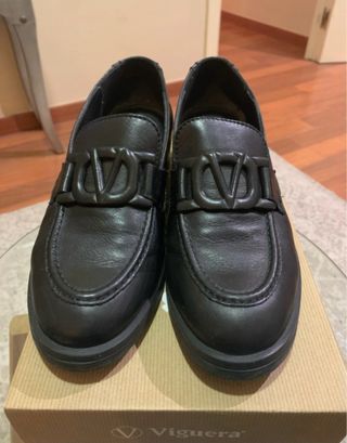 Mocasines Viguera Negros Talla 39
