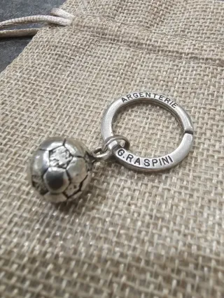 Portachiavi Giovanni Raspini Calcio Argento