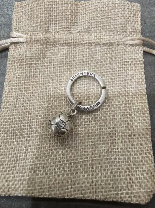 Portachiavi Giovanni Raspini Calcio Argento