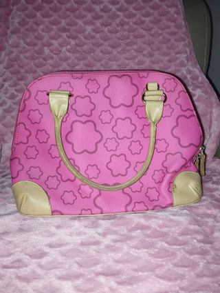 Bolso David Jones Rosa y Beige