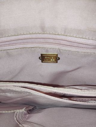 Bolso David Jones Rosa y Beige