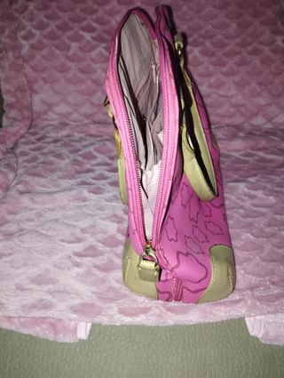 Bolso David Jones Rosa y Beige